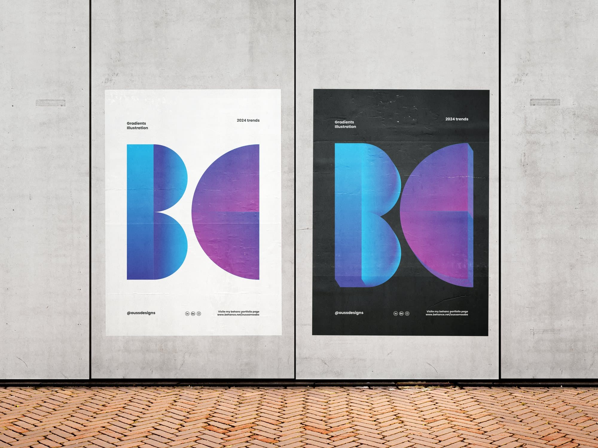 Abstract gradient lettering — page 7