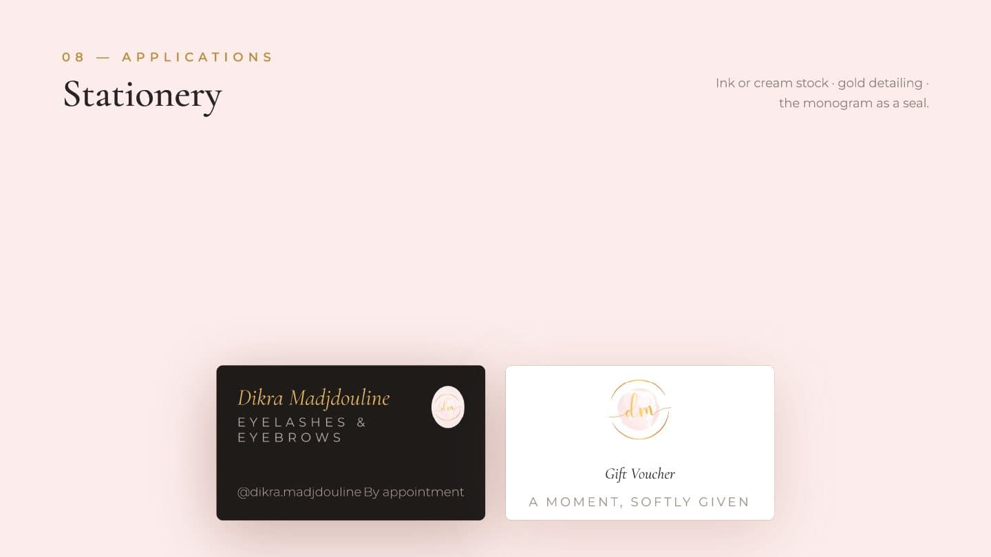 Dikra Madjdouline brand guidelines — page 14
