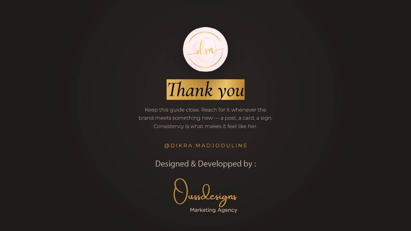 Dikra Madjdouline brand guidelines — page 15